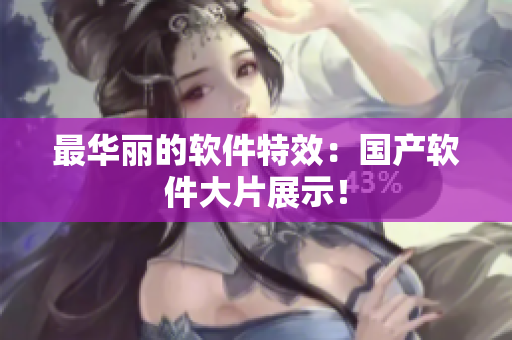 最华丽的软件特效：国产软件大片展示！