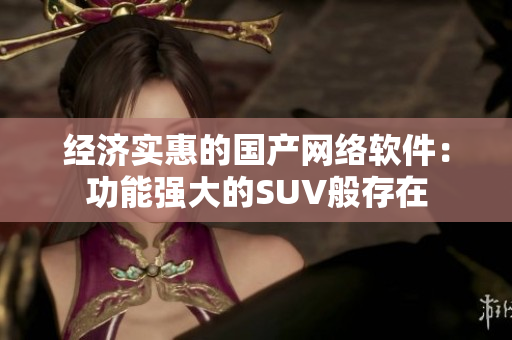 经济实惠的国产网络软件：功能强大的SUV般存在