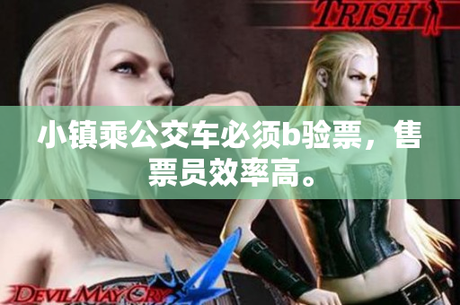 小镇乘公交车必须b验票，售票员效率高。