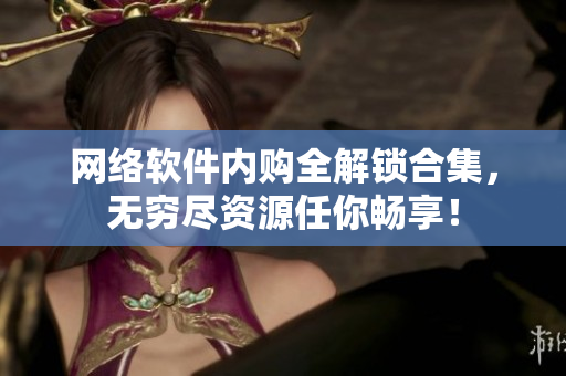 网络软件内购全解锁合集，无穷尽资源任你畅享！