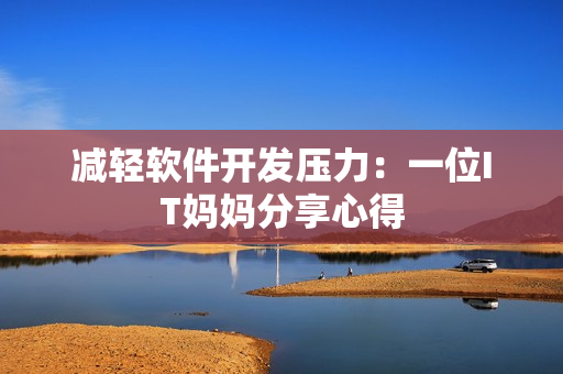 减轻软件开发压力：一位IT妈妈分享心得