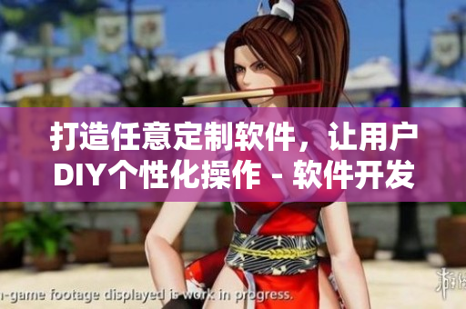 打造任意定制软件，让用户DIY个性化操作 - 软件开发与设计