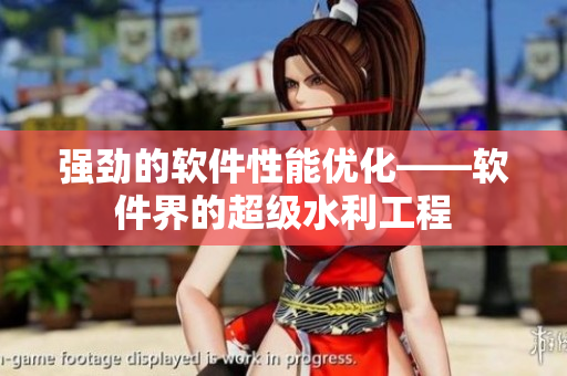 强劲的软件性能优化——软件界的超级水利工程