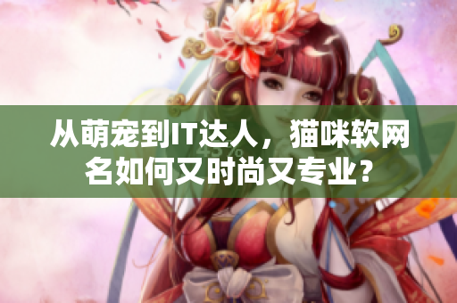 从萌宠到IT达人，猫咪软网名如何又时尚又专业？
