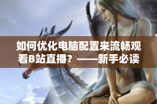 如何优化电脑配置来流畅观看B站直播？——新手必读！