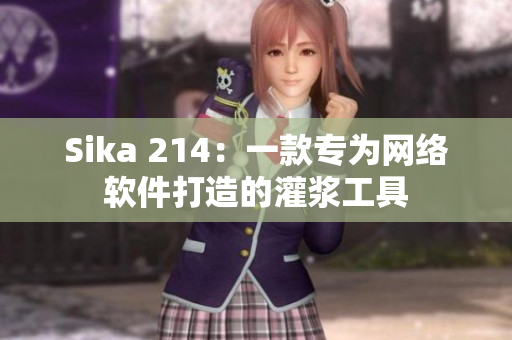 Sika 214：一款专为网络软件打造的灌浆工具