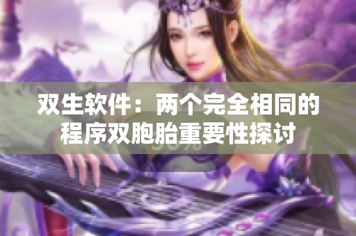 双生软件：两个完全相同的程序双胞胎重要性探讨