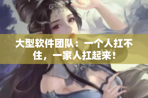 大型软件团队：一个人扛不住，一家人扛起来！