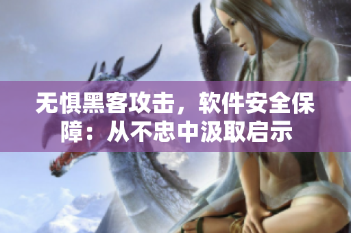无惧黑客攻击，软件安全保障：从不忠中汲取启示