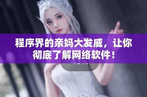 程序界的亲妈大发威，让你彻底了解网络软件！