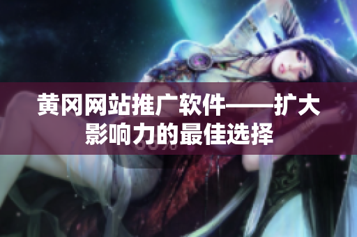 黄冈网站推广软件——扩大影响力的最佳选择