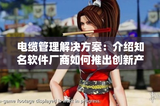 电缆管理解决方案：介绍知名软件厂商如何推出创新产品