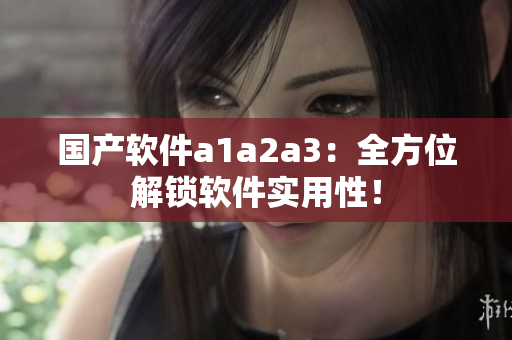 国产软件a1a2a3：全方位解锁软件实用性！