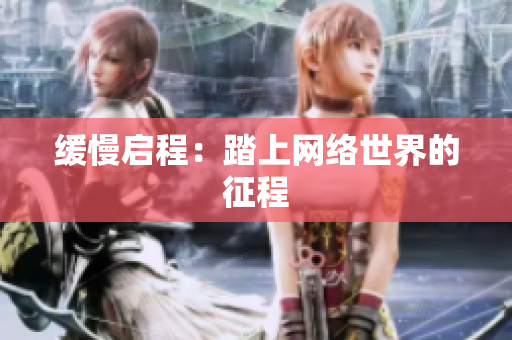 缓慢启程：踏上网络世界的征程