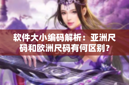 软件大小编码解析：亚洲尺码和欧洲尺码有何区别？