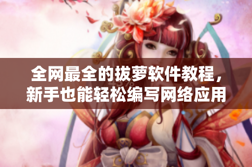 全网最全的拔萝软件教程，新手也能轻松编写网络应用程序