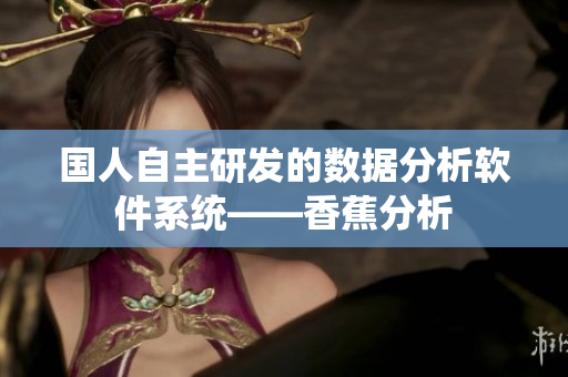 国人自主研发的数据分析软件系统——香蕉分析