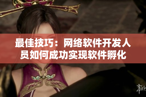 最佳技巧：网络软件开发人员如何成功实现软件孵化