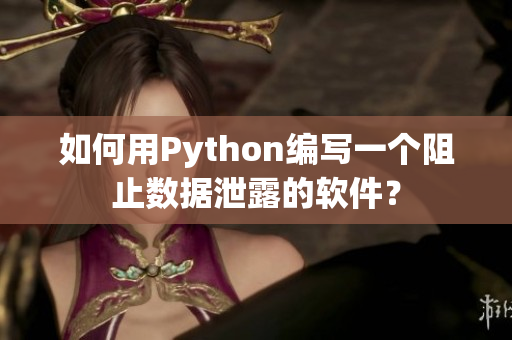 如何用Python编写一个阻止数据泄露的软件？