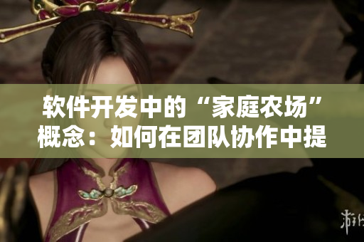 软件开发中的“家庭农场”概念：如何在团队协作中提高生产力