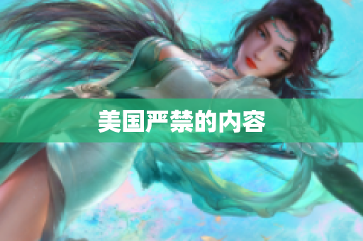 美国严禁的内容