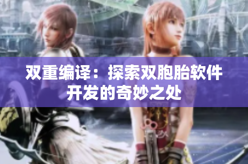 双重编译：探索双胞胎软件开发的奇妙之处