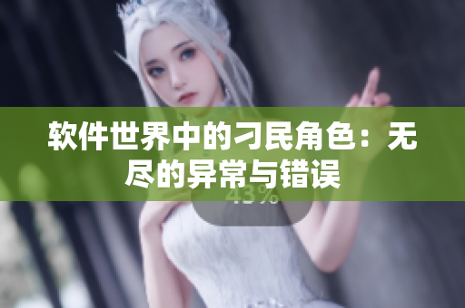 软件世界中的刁民角色：无尽的异常与错误