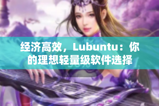 经济高效，Lubuntu：你的理想轻量级软件选择