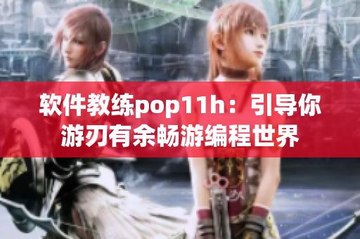 软件教练pop11h：引导你游刃有余畅游编程世界