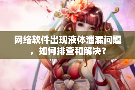 网络软件出现液体泄漏问题，如何排查和解决？