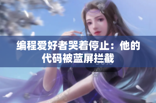 编程爱好者哭着停止：他的代码被蓝屏拦截