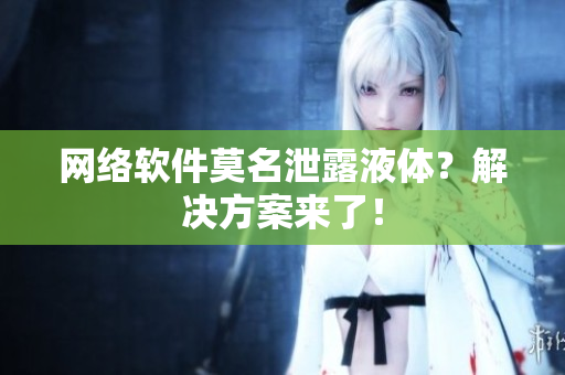 网络软件莫名泄露液体？解决方案来了！