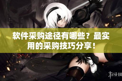 软件采购途径有哪些？最实用的采购技巧分享！