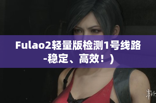 Fulao2轻量版检测1号线路-稳定、高效！)