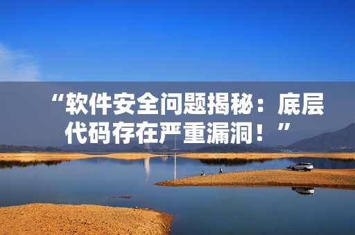 “软件安全问题揭秘：底层代码存在严重漏洞！”