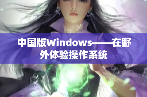 中国版Windows——在野外体验操作系统