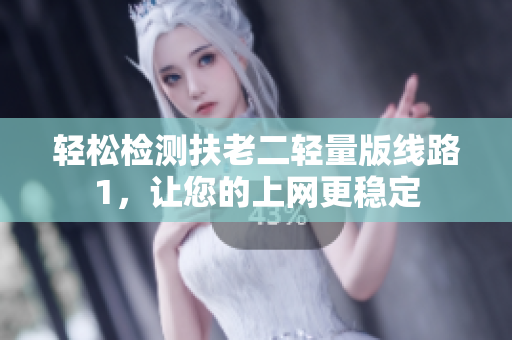 轻松检测扶老二轻量版线路1，让您的上网更稳定