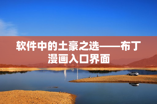 软件中的土豪之选——布丁漫画入口界面