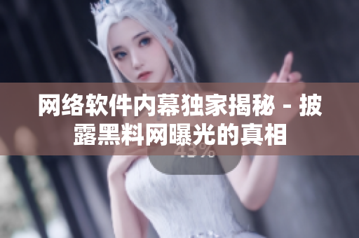 网络软件内幕独家揭秘 - 披露黑料网曝光的真相