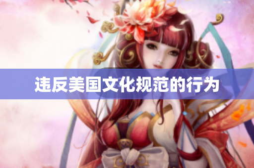 违反美国文化规范的行为