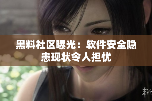 黑料社区曝光：软件安全隐患现状令人担忧