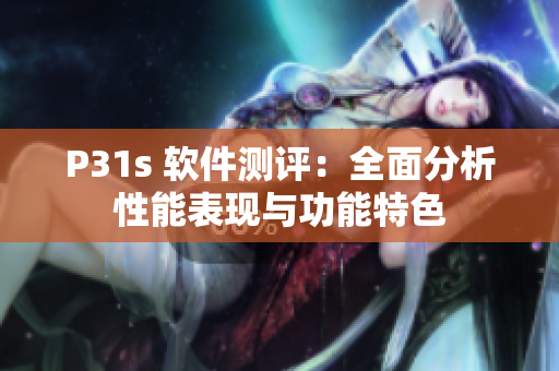 P31s 软件测评：全面分析性能表现与功能特色