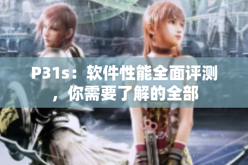 P31s：软件性能全面评测，你需要了解的全部