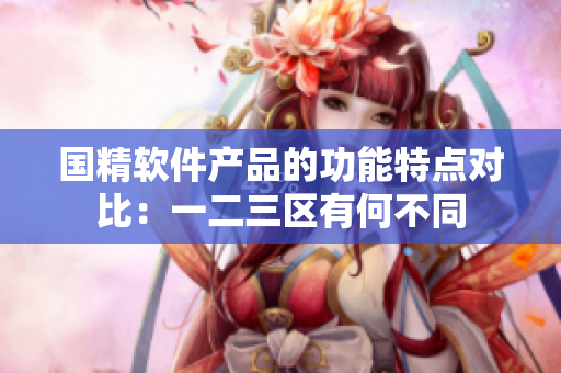 国精软件产品的功能特点对比：一二三区有何不同
