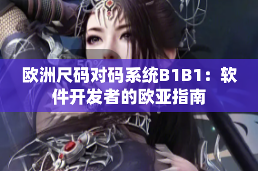 欧洲尺码对码系统B1B1：软件开发者的欧亚指南