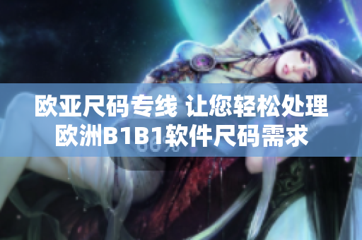 欧亚尺码专线 让您轻松处理欧洲B1B1软件尺码需求