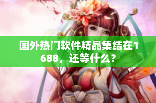 国外热门软件精品集结在1688，还等什么？