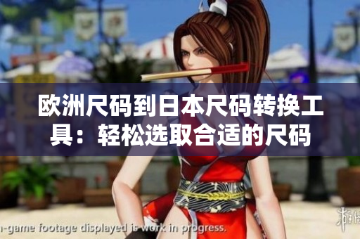欧洲尺码到日本尺码转换工具：轻松选取合适的尺码