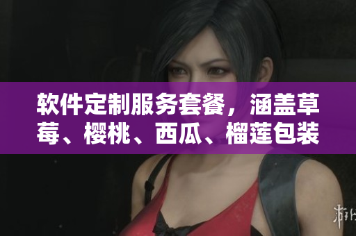 软件定制服务套餐，涵盖草莓、樱桃、西瓜、榴莲包装盒