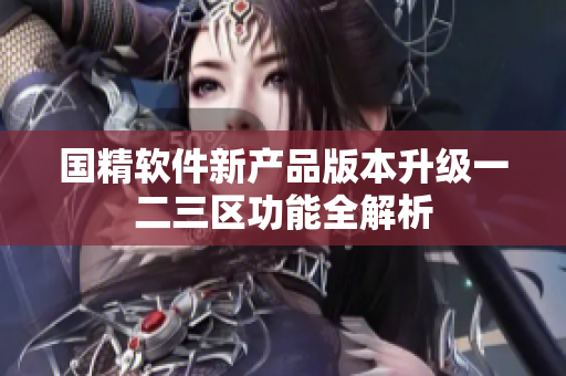 国精软件新产品版本升级一二三区功能全解析